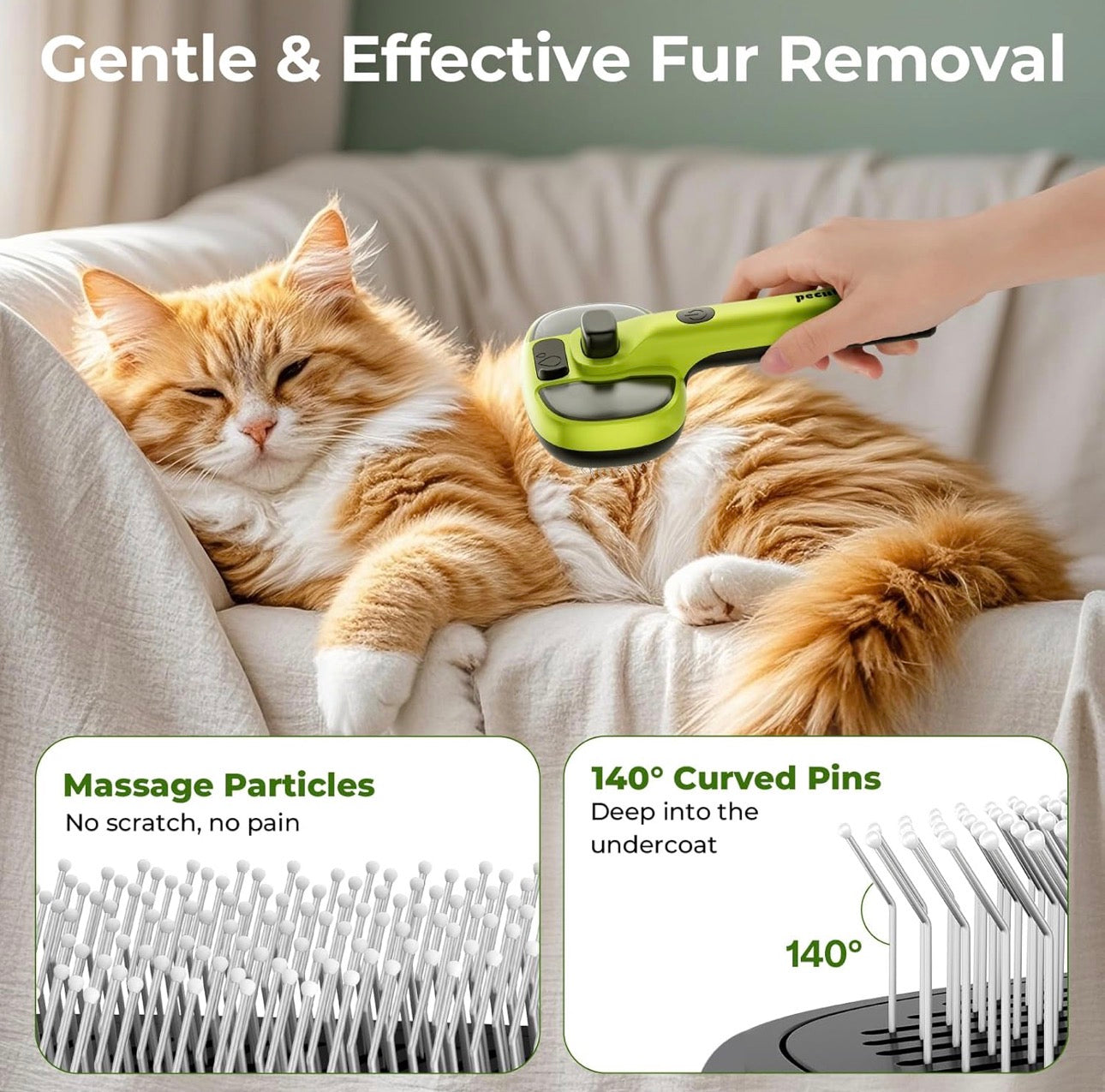 FurAway Steam Brush For Dog &Cat - FurAway
