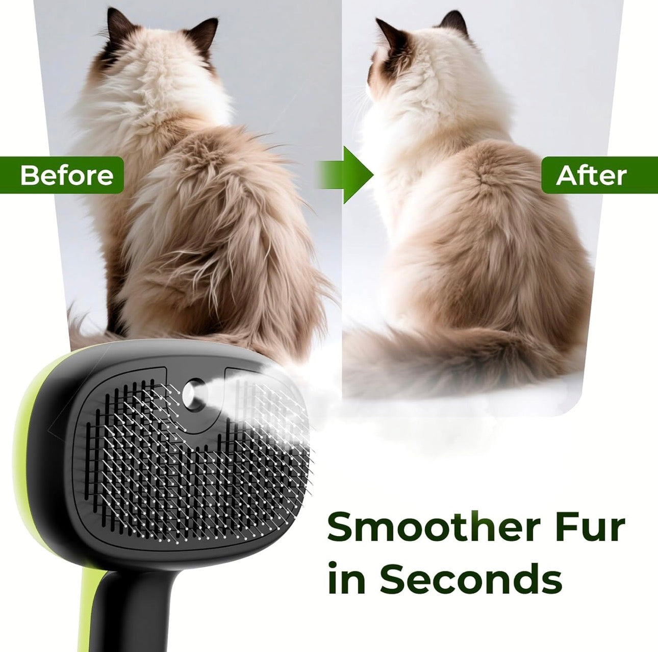 FurAway Steam Brush For Dog &Cat - FurAway